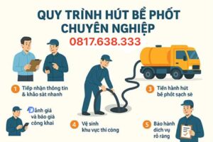 quy trình hút bể phốt Minh Phát
